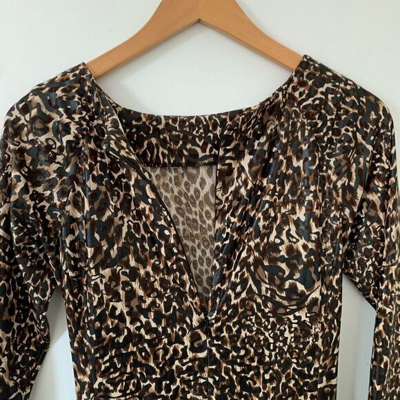 Joseph RibKoff Animal Print‎ 3/4 Sleeve Midi Dress - Picture 10 of 10